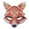 Aiffort 1Pcs Halloween Fox Mask Funny Fox Mask for Halloween Easter Carnival Christmas Masquerade Costume Party Cosplay Props (Yellow) view 2