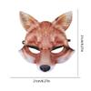 Aiffort 1Pcs Halloween Fox Mask Funny Fox Mask for Halloween Easter Carnival Christmas Masquerade Costume Party Cosplay Props (Yellow) view 4