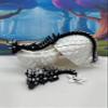 3D Printed Dragons with Dragon Egg, Articulated Black and White Cherry Blossom Dragons, Fidget ADHD Toy Gift for Mom MCD-19-WE view 2