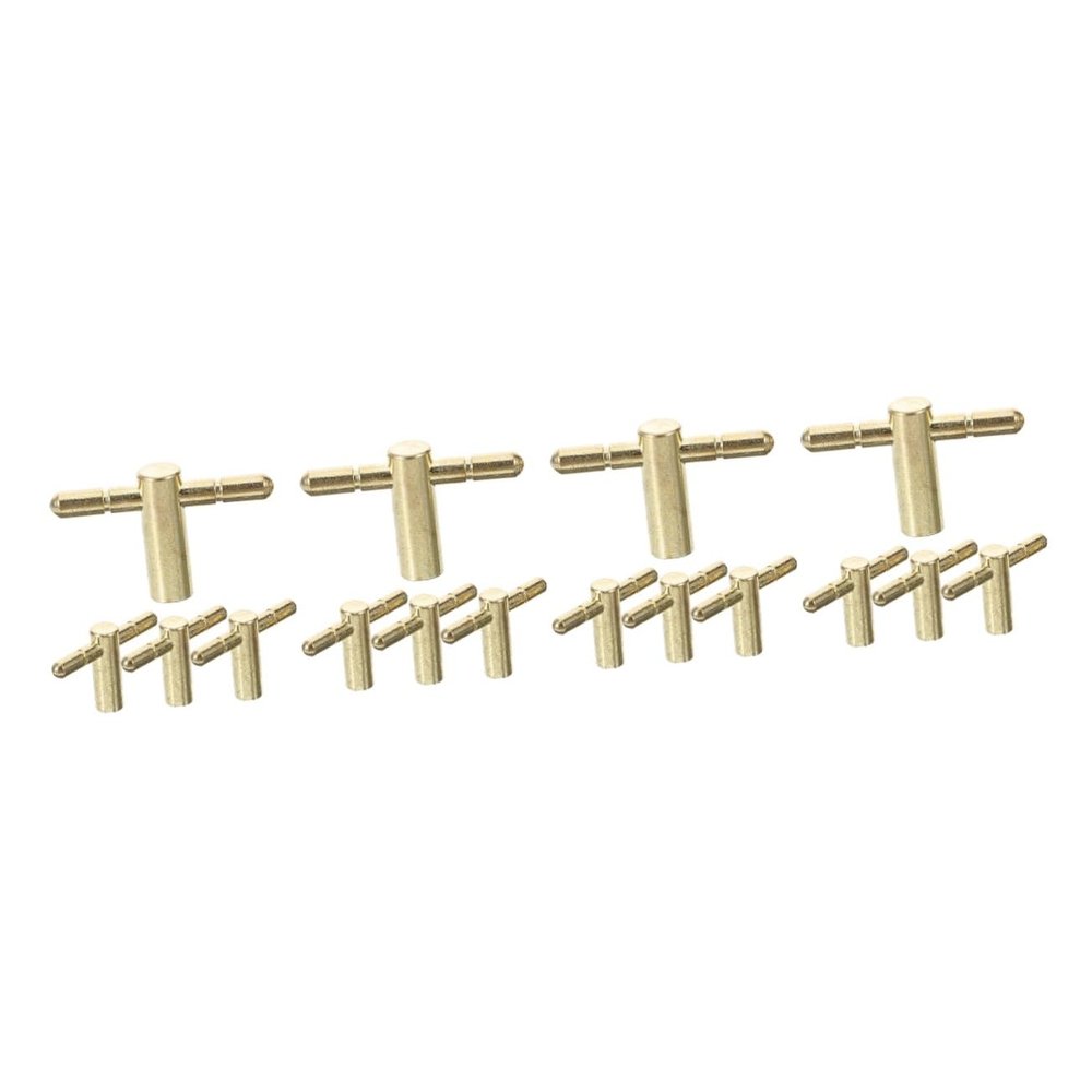 SHOWERORO 16pcs Music Box Winding Key Replacement Diy Accessory for Key Part Shape Bar for Music Box