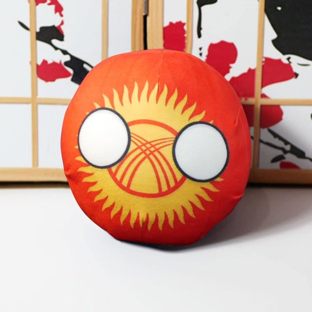 GANGKJDS 20cm 9cm Poland Ball Country Ball Mexico, UK, Chile, Canada, Poland Country Ball Festival Gift, Country Ball, National Flag Decoration(Kyrgyzstan,20cm)