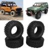4Pcs 2.6 inch RC Crawler Tires, Rubber Tyre Set, Rubber Wheel Tire for SCX10 1/10 RC Crawler, Mud Slingers Tires, Rock Climbing Tyres Foam Inserts view 4