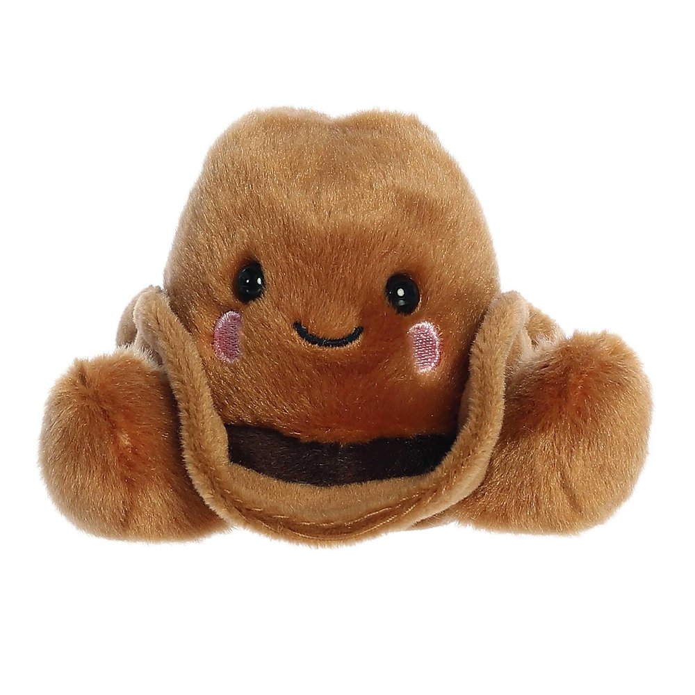Aurora Adorable Palm Pals Orville Cowboy Hat Stuffed Animal - Fun Collectible Plush for Kids and Adult Collectors - Perfect for Decorating Rooms and Birthday Gifts - Brown 5 Inches