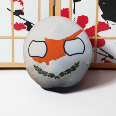 GANGKJDS 20cm 9cm Poland Ball Country Ball Mexico, UK, Chile, Canada, Poland Country Ball Festival Gift, Country Ball, National Flag Decoration(Cyprus,20cm)