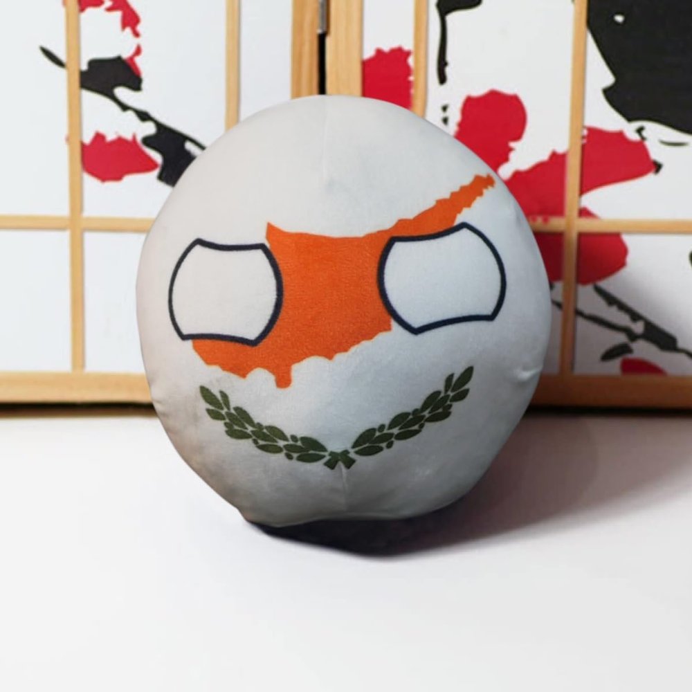 GANGKJDS 20cm 9cm Poland Ball Country Ball Mexico, UK, Chile, Canada, Poland Country Ball Festival Gift, Country Ball, National Flag Decoration(Cyprus,20cm)