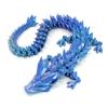 ToySupplyFun 3D Printed Dragon,Chinese Dragon,Dragon Statue 12 in Fidget Toys for Autism/ADHD,3D Printed Gift Toy, Executive Desk Toys,Home Office Decor (Blue Sliver) view 1