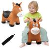 VangeBow Bouncy Horse for Toddlers 1-3, Inflatable Jumping Bouncy Animal Hopper Toys for 1 2 3 4 5 Year Old Girl Boy Kid First Birthday Gift, Outdoor Indoor Soft Play Equipment Bouncer (Pump Included) view 1