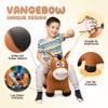 VangeBow Bouncy Horse for Toddlers 1-3, Inflatable Jumping Bouncy Animal Hopper Toys for 1 2 3 4 5 Year Old Girl Boy Kid First Birthday Gift, Outdoor Indoor Soft Play Equipment Bouncer (Pump Included) view 3