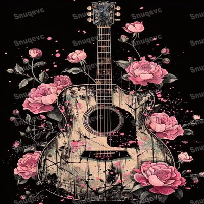 1000 Piece Puzzles for Adults, Colorful Guitar Safe Wooden DIY Puzzle - Fun, Challenging Brain Teaser - Suitable for All Beginners - for Room Wall Decoration (30x20inch)