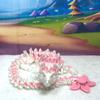 3D Printed Dragon, Articulated Dragon Toy, 12" White and Pink Cherry Blossom Dragon, Fidget ADHD Autism Toy, Executive Desk Toy D016-DR view 4