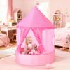 Hikiddy 3-in-1 Ball Pit & Play Tent for Toddlers: Large 40" Pink Kids Ball Pit and Princess Tent - Princess Castle Playhouse Tent for Girls Kids Babies - Foldable Portable Toys for Indoor & Outdoor view 3