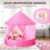 Hikiddy 3-in-1 Ball Pit & Play Tent for Toddlers: Large 40" Pink Kids Ball Pit and Princess Tent - Princess Castle Playhouse Tent for Girls Kids Babies - Foldable Portable Toys for Indoor & Outdoor view 4