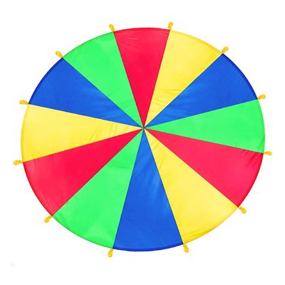DJFKDYHPE Play Parachute Sensory Game for Kids, 10-100 People Cooperative Play Parachute Game, Body Coordination Training Parachute(2m/6.5ft)