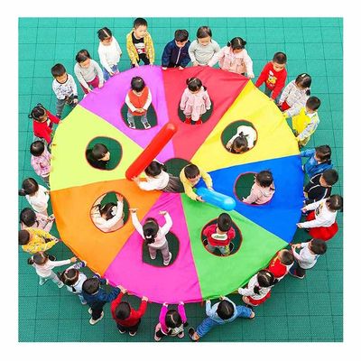 DJFKDYHPE Play Parachute Whack-a-mole Games, Agility & Coordination Training Games, Nursery Outdoor Activities Parachute(4m/13.1ft)