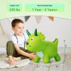 VangeBow Dinosaur Bouncy Animal for Toddlers 3+, Ride On Dinosaur Hopper Toys for 3+ Year Old Girl Boy Kid First Birthday Gift, Outdoor Indoor Triceratops Hopping Horse Bouncer (Pump Included) view 4
