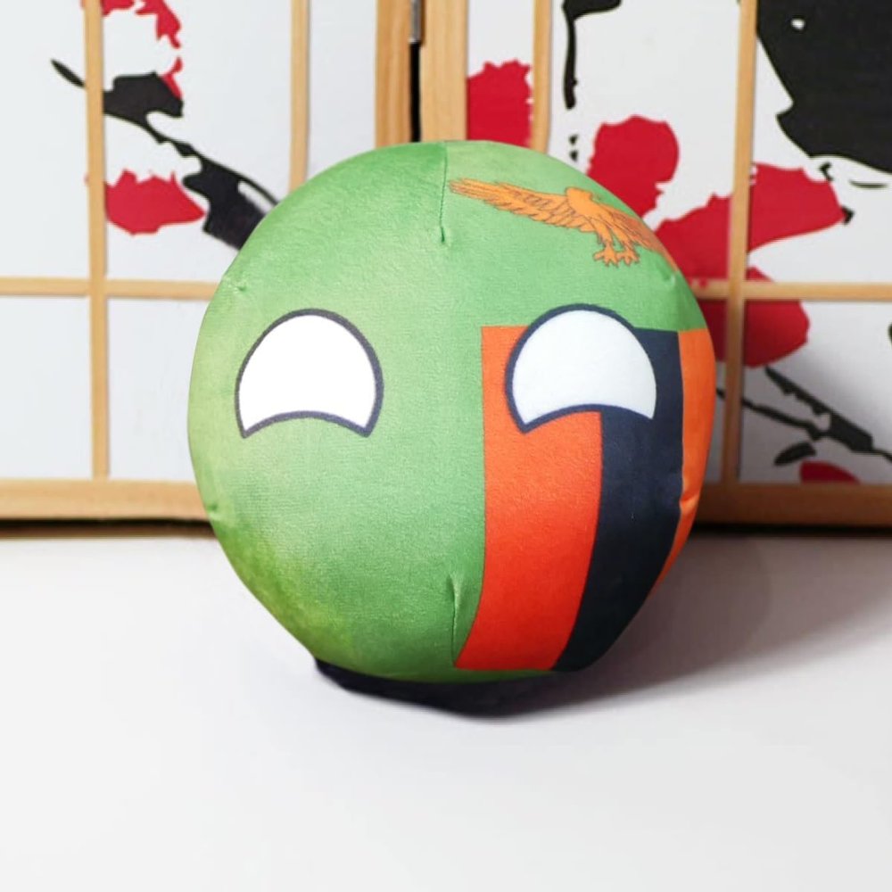 GANGKJDS 20cm 9cm Poland Ball Country Ball Mexico, UK, Chile, Canada, Poland Country Ball Festival Gift, Country Ball, National Flag Decoration(Zambia,20cm)