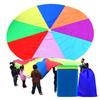 DJFKDYHPE Play Parachute Kids Outdoor Activities - Parachute Game, School Sports Day Kits, Garden/Lawn/Beach/Backyard Games(2m/6.5ft) view 1