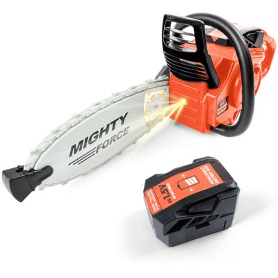 Mighty Force Chainsaw Toy for Toddlers - Realistic Lights, Sounds & Spinning Action, Safe Design with Easy-Grip Handle, Perfect for Play Boys Aged 3+