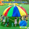 DJFKDYHPE Play Parachute Nursery Outdoor Activities, Hand-Eye Coordination Training Parachute Games, Preschool Puzzle Games Parachute(9m/29.5ft) view 4