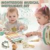 Baby Musical Instruments for Toddlers 1-3, Montessori Wooden Toys for 1 Year Old, Xylophone Maracas Percussion Set with Storage Bag, Learning Toys for Boys Girls Age 2-4, Christmas Birthday Gift view 3