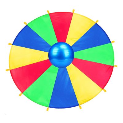 DJFKDYHPE Play Parachute Kids Parachute with Storage Bag, Nursery Balance & Coordination Training Game, Parachute Game for Outdoor Activities(4m/13.1ft)