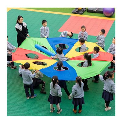 DJFKDYHPE Play Parachute Whack-a-mole Game, Nursery Outdoor Activity Game, 15-30 People Teamwork Game Parachute(5m/16.4ft)