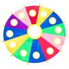 DJFKDYHPE Whack-a-Mole Game, Nursery Agility Training Rainbow Umbrella with Holes, Indoor & Outdoor Parachute Games Parachute(4m/13.1ft) view 1