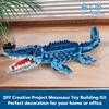 805 Pcs Mosasaur Dinosaurs Building Set,Sea Creatures Creativit Model Building Kit,STEM Dinosaur World Park Building Toy,DIY Functional Sea Scene Display,Christmas Birthday Gifts for Boys,Teens,Adults view 3