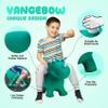 VangeBow Dinosaur Bouncy Animal for Toddlers 3+, Ride On Dinosaur Hopper Toys for 3+ Year Old Girl Boy Kid First Birthday Gift, Outdoor Indoor Triceratops Hopping Horse Bouncer (Pump Included) view 3