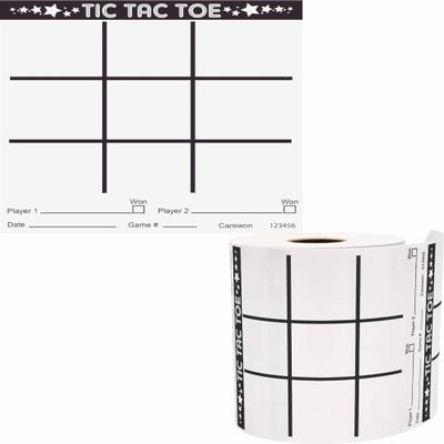 Carewon 500 Tic Tac Toe Paper Game Cards, Fun for Family & Travel
