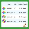 DJFKDYHPE Play Parachute Whack-a-mole Game, Play Parachute Sensory Game, Outdoor Parent-Child Interactive Garden Game Parachute(5m/16.4ft) view 2