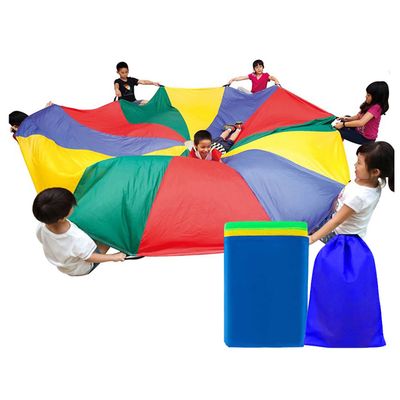 DJFKDYHPE Play Parachute Teamwork Parachute Game, Adults & Kids Beach/Garden/Lawn Games, Nursery Physical Training Aids Parachute(8m/26.2ft)