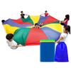 DJFKDYHPE Play Parachute Teamwork Parachute Game, Adults & Kids Beach/Garden/Lawn Games, Nursery Physical Training Aids Parachute(8m/26.2ft) view 1