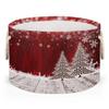 Christmas Coffee Tree Large Round Storage Basket Xmas Snowflakes Collapsible Circle Storage Bin Foldable Laundry Hamper With Handle for Kids Toy Girls Boy Room Nursery Storage Organizer Decorative view 1