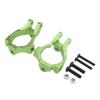 2pcs Aluminum C Hubs Spindle Carrier Set for LOSI Lasernut U4 Tenacity 1/10 Off Road Vehicles Maximum Steering Performance with Delicate Appearance (Green view 2