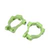 2pcs Aluminum C Hubs Spindle Carrier Set for LOSI Lasernut U4 Tenacity 1/10 Off Road Vehicles Maximum Steering Performance with Delicate Appearance (Green view 4