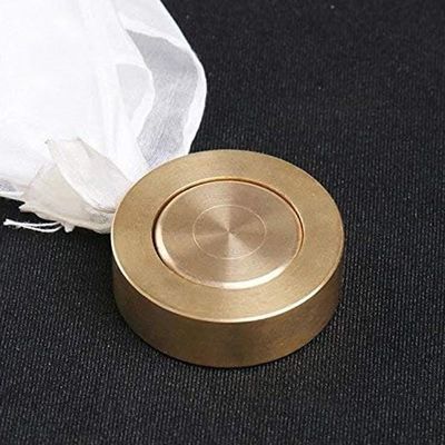 blue-ther Magic Reel Locking Device Magic Tricks Accessories Close up Comedy Illusions Stage Mentalism Props(Brass)