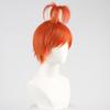 KiyaCos Short Orange Prestyled Ponytail Ahoge Women Wig Anxiety Halloween Cosplay Wigs view 4