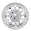 2pcs RC Wheel Rim Set, Professional Aluminum Alloy Wheel Hub for Axial SCX6 1/6 RC Car (Silver view 4