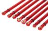 8Pcs M3 Aluminum Alloy Link Rod Linkage Set, Suspension Rod Replacement Upgrade Parts for Axial SCX10 RC Crawler Car (X006R red view 4