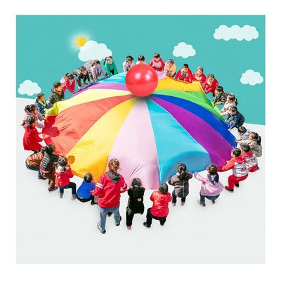 DJFKDYHPE Play Parachute Kids Outdoor Activities - Parachute Game, Children's Physical Training Parachute Games, Garden/Lawn/Beach/Backyard Games(3m/9.8ft)