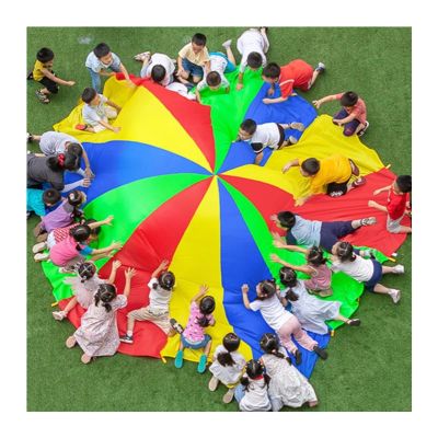DJFKDYHPE Play Parachute Kids Coordination Training - Play Parachute, Nursery Fitness Training Parachute Game, Exercise Arm Strength Parachute(7m/22.9ft)