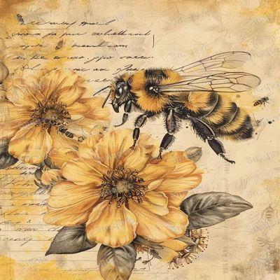 1000 Piece Adult Jigsaw Puzzle - Vintage Honey Bee Wooden Rounded Corner Multi-Color Jigsaw Puzzle, Zero Dust Easy Storage, DIY Unique Decorative Gifts for Beginners