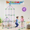 140 PCS Fort Building Kit for Kids, DIY STEM Educational Construction Fort Toy Set, Creative Kids Fort Builder Kit, Build Your Own Fort Indoor Outdoor Play Structure for Boys Girls Ages 410 view 2