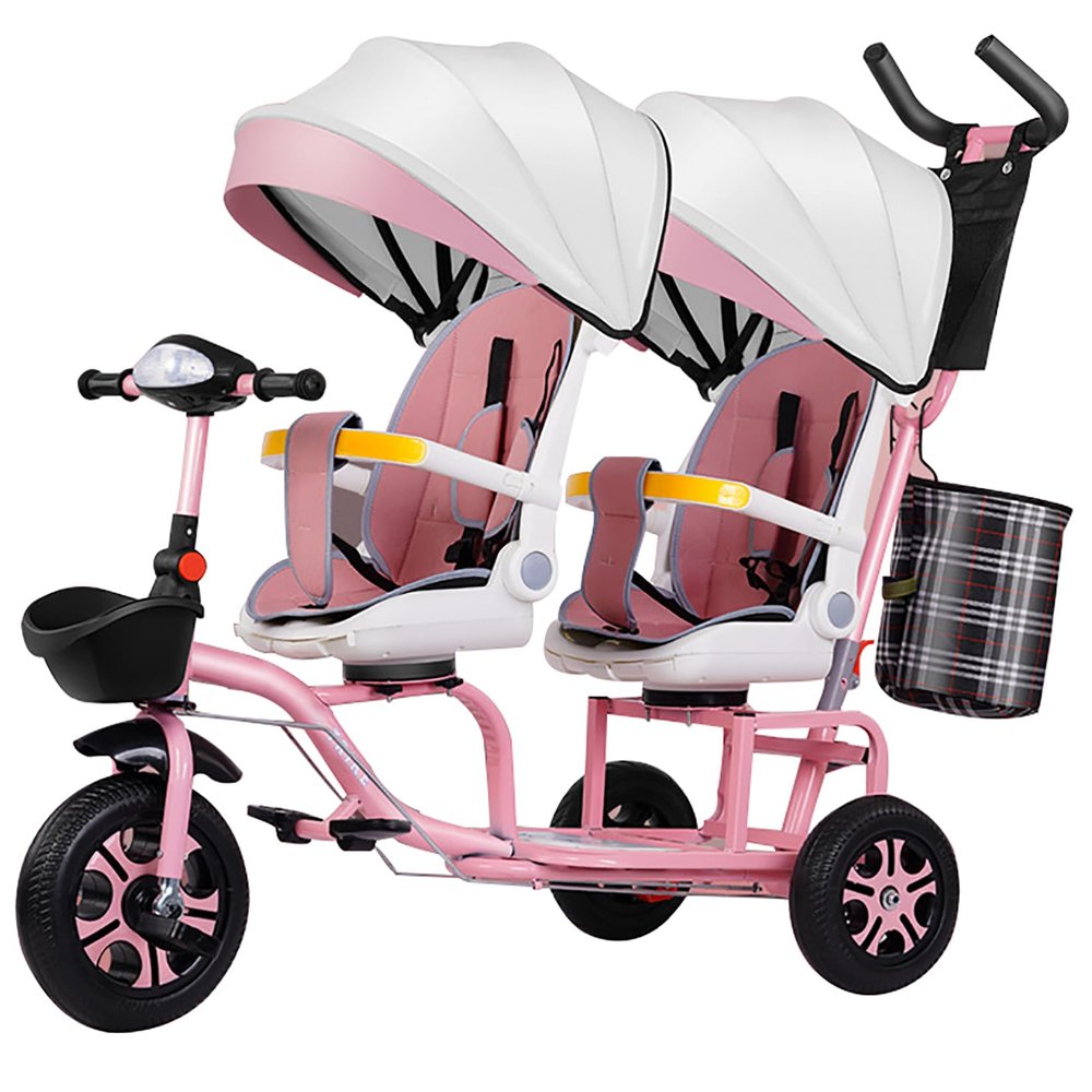 JIYIAN Style 5, Pedal Tricycle car 360 Swivel Seat Spin |for Backyard,Playground Daycare and Classroom Outdoor Play Equipment
