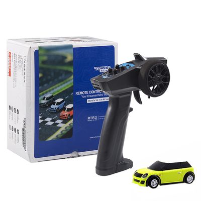 Actualia 1:76 Turbo Racing Sport Car with P31 Remote Control, 2.4Ghz 3CH Electric Racing Cars Table Mini Remote Control High-Speed Vehicles for Adults - RTR Version
