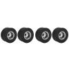 4pcs RC Rear Tires Aluminum Alloy and Rubber Tires with Screws for 1/14 RC Car Trailer Truck view 1