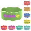 2 Pcs Personalized Water Bottle Labels, Waterproof Bottle Name Bands Printable Name Daycare Labels Elastic Silicone Sippy Cup Strap for Summer Camps view 1