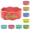1 Pcs Personalized Water Bottle Name Bands, Reusable Bottle Labels, Cute Bottle Tag Washable Sippy Cup Strap Non-Slip Silicone Daycare Labels Gifts view 1