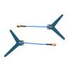1.2GHz, 1.3GHz Antennae for VTX Receiver, 2pcs FPV Antannae for RC Drone Goggles Display Transmitter, Y1240 FPV Antennae 3dBi Dipole Transmitter view 1